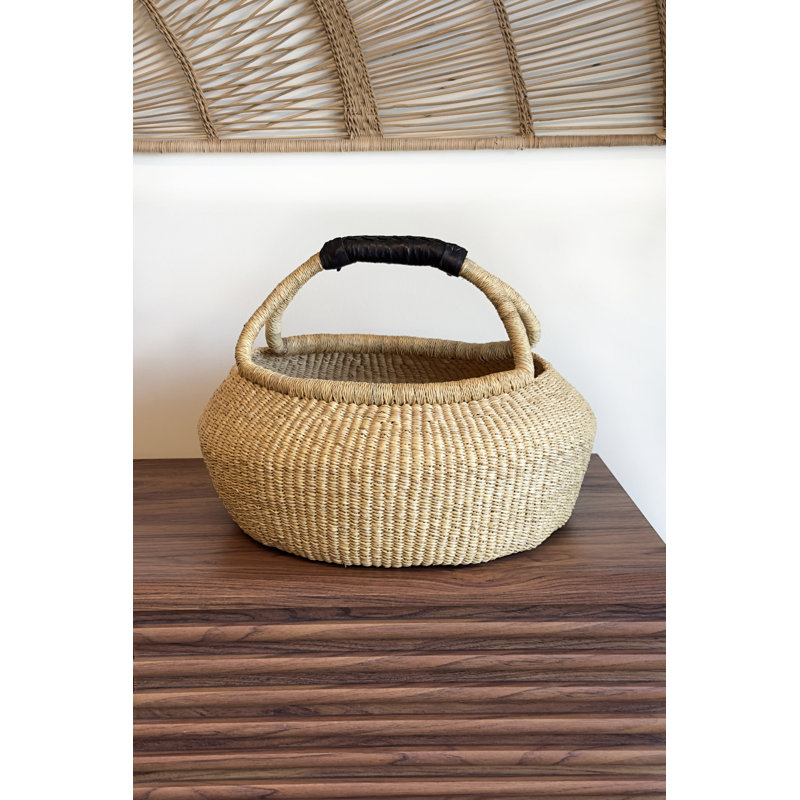 Handwoven Double Weave Kettle Basket