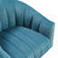 Fauteuil demi-tonneau en velours-412068186