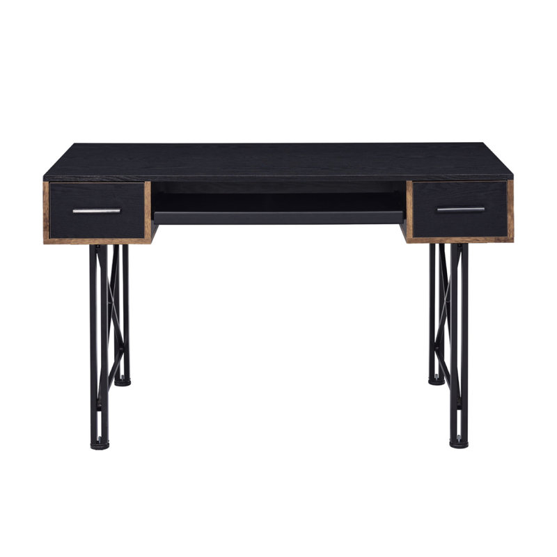 Rectangular Computer Desk With 2 Drawers