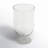 Perry And Grey Glass Ribbed Candle Holder With Elevated Base-1714852044