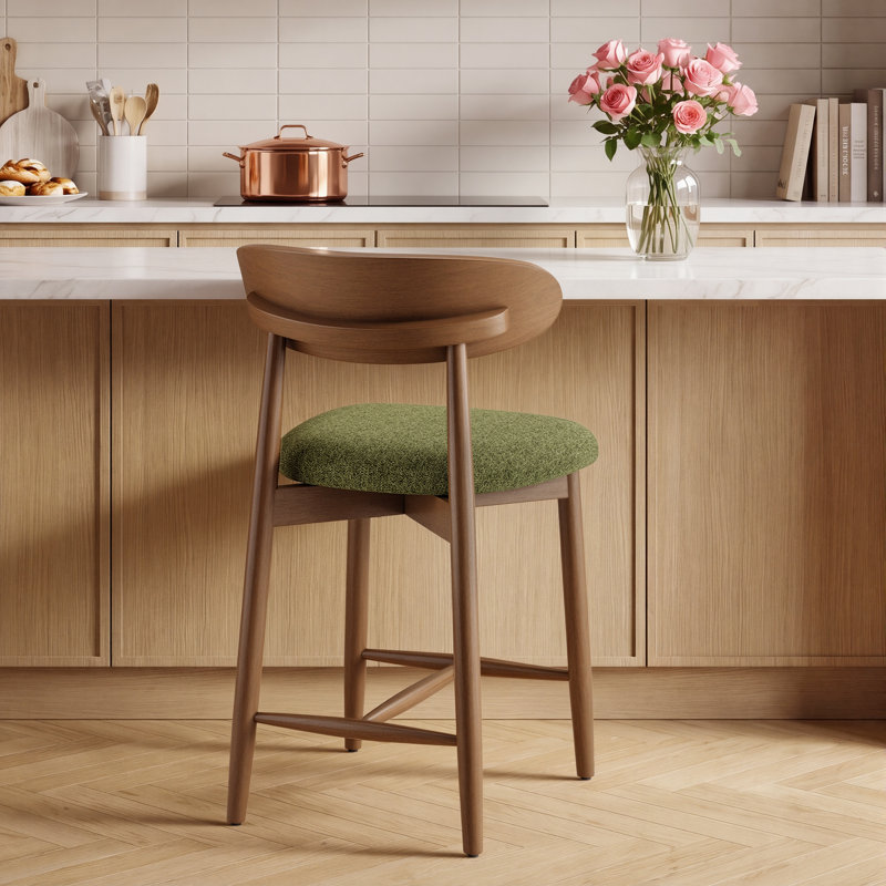 Tabouret de comptoir moderne 24,8 po H, Vert