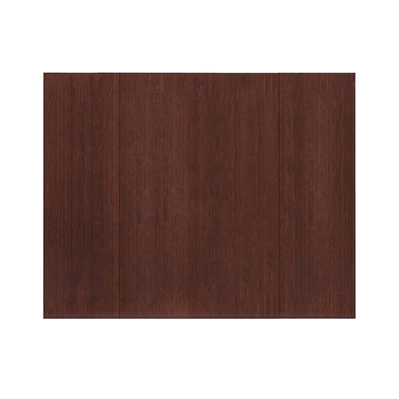 Tapis de chaise standard en bambou épais de 12 mm d'épaisseur - antidérapant, rectangulaire, idéal pour les planchers de bois franc