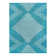 Tapis bleu à motif géométrique