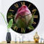 Horloge murale délicate rose-93380811