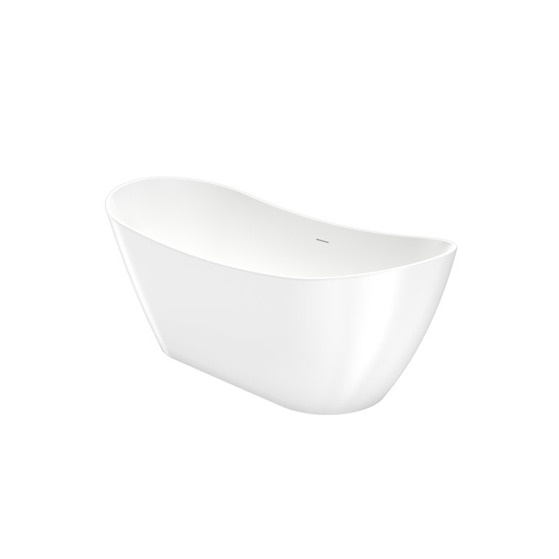 Baignoire autoportante ovale en acrylique 67 x 29 Mahaba