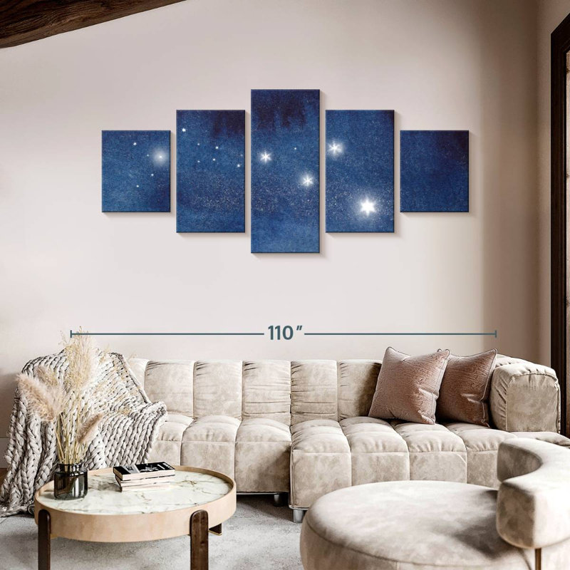 Pretty Night Sky, 42" H x 92" W