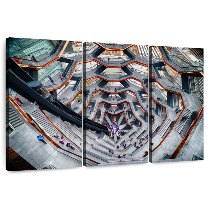 Lilie intérieur du navire Hudson Yards Manhattan, H 20 po x l 33 po