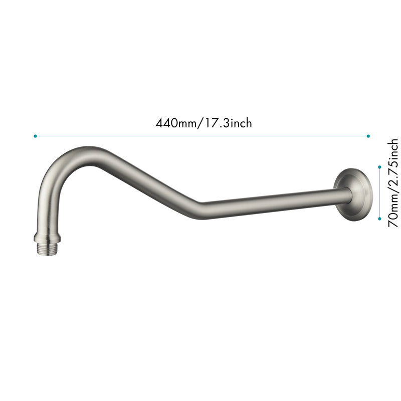 Système de douche avec jets améliorés: tête, douche à main, barre coulissante, jets de corps: en nickel brossé