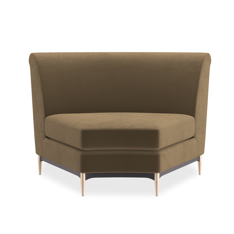 Caracole Upholstery Chair, Brown Velvet