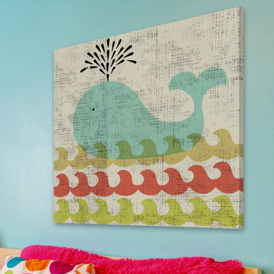 Ada's Whale' Print on Wrapped Canvas
