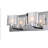 Strawn 4 Light Wall Sconce – Chrome Finish with Clear Glass Shade for Powder Room, Dressing Room, Bathroom-1286753555