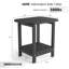 Table d'appoint robuste en PEHD Adirondack à deux tablettes-274808091