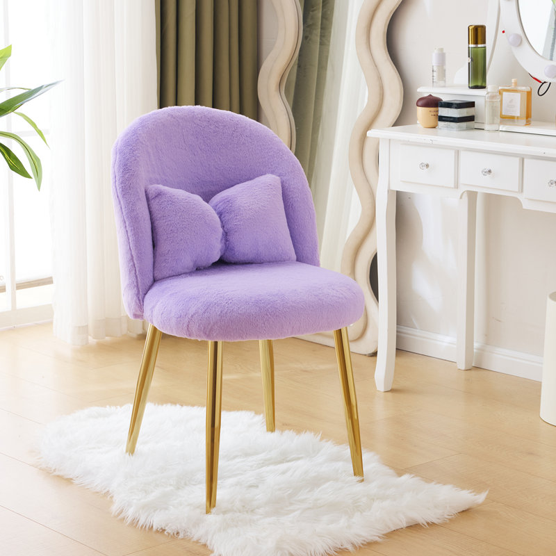 Fauteuil de maquillage l 21,26 po, Mauve