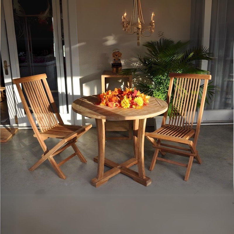 Desiderius Outdoor 3 - Piece Bistro Set