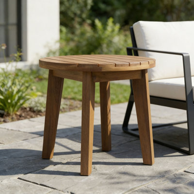 16" Acacia Wood Side Table