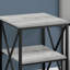 Accent Table, Side, End, Nightstand, Lamp, White Laminate, White Metal-106667869-106667867