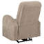 Fauteuil inclinable électrique Kim Camel avec mécanisme à touche unique pour une détente sans effort et des espaces de vie compacts