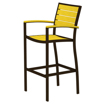 Chaise avec accoudoirs de bar POLYWOOD Euro