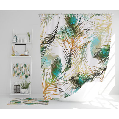 Nebeyu Polyester Shower Curtain Set