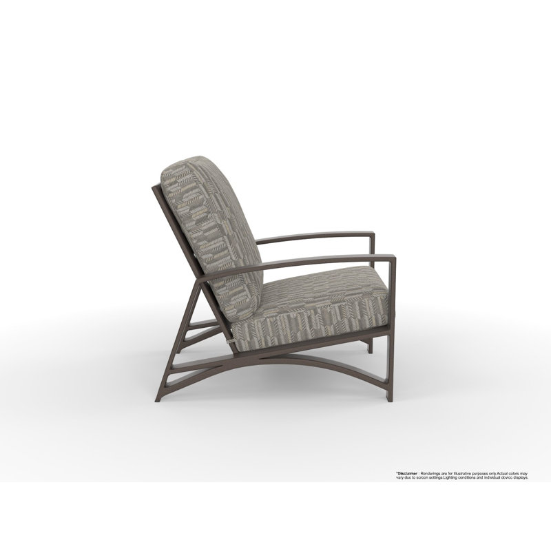 Arc Outdoor Lounge Chair, Surpass Stone, Copper Creek