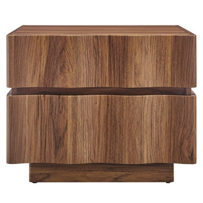 Isola 2 Drawer Nightstand In Walnut by Modway