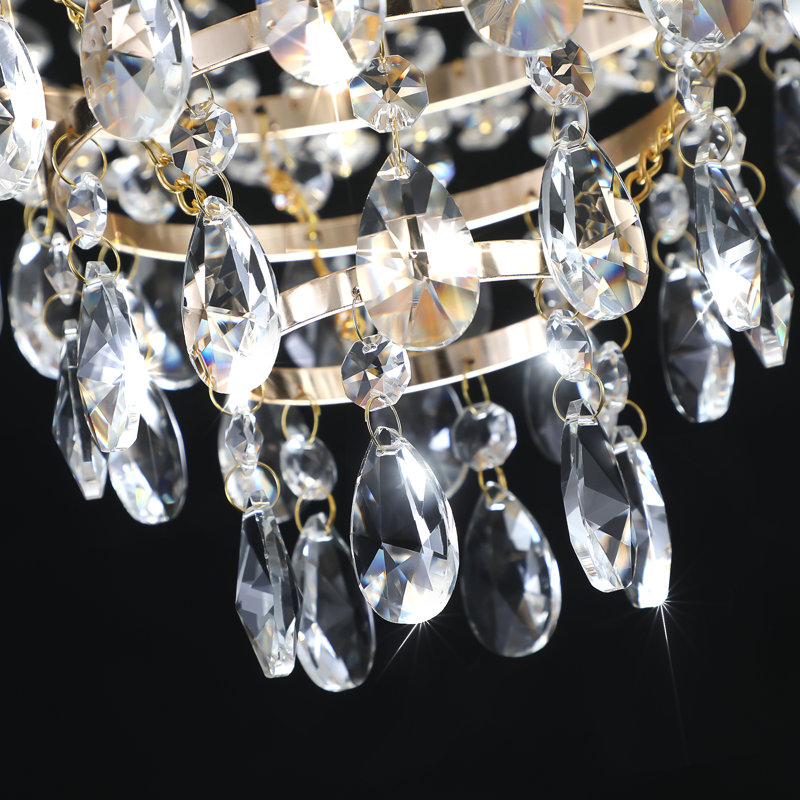 Grand lustre en cristal K9 à 7 lumières - Plafonnier réglable de luxe moderne, 10 lumières, H 28,7 po x l 21,7 po x P 21,7 po
