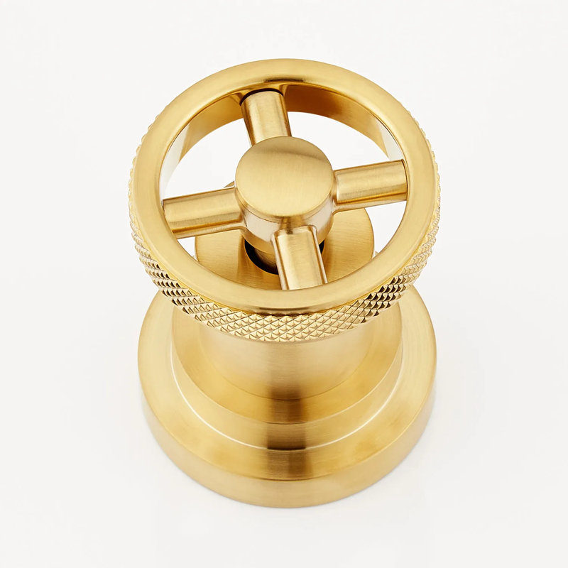 Hendrix Widespread Bathroom Faucet, Gold