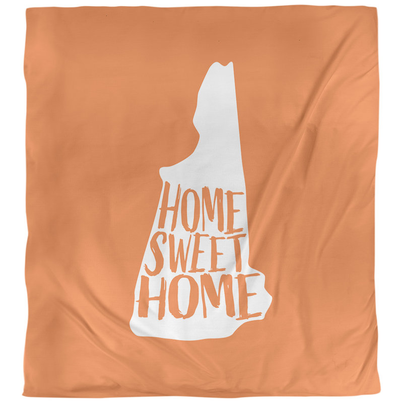 Housse de couette home new hampshire, Housse de couette simple TG, Orange, Polyester brossé