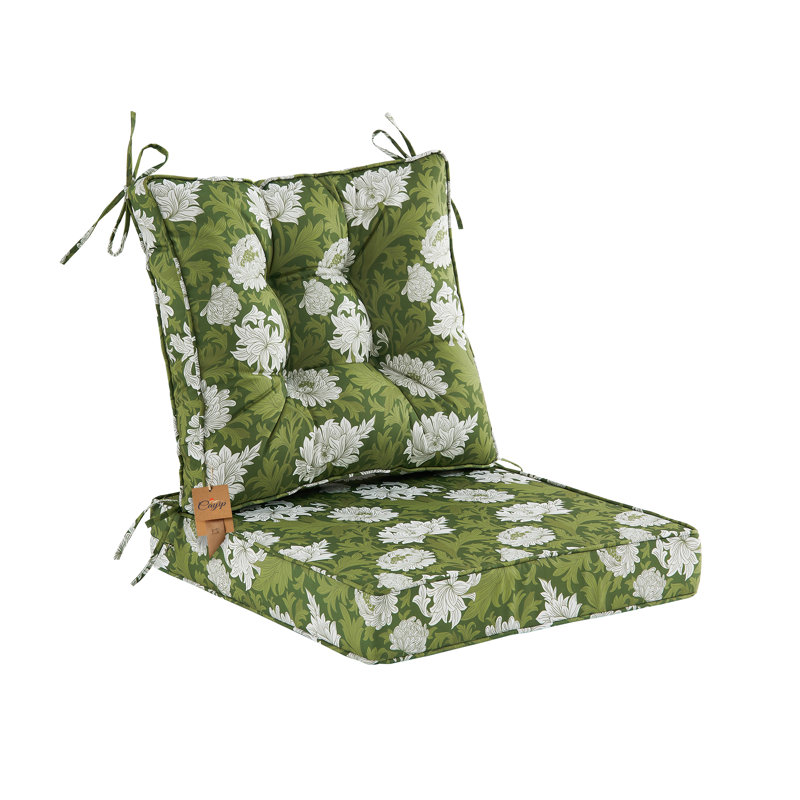 Outdoor 4'' Seat / Back Cushion, Green