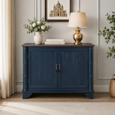 40"  Console Table with Storage Shelf, Retro Entryway Table with Adjustable Storage Shelf, Sofa Couch Table for Hallway, Entry Way, Living Room, Foyer