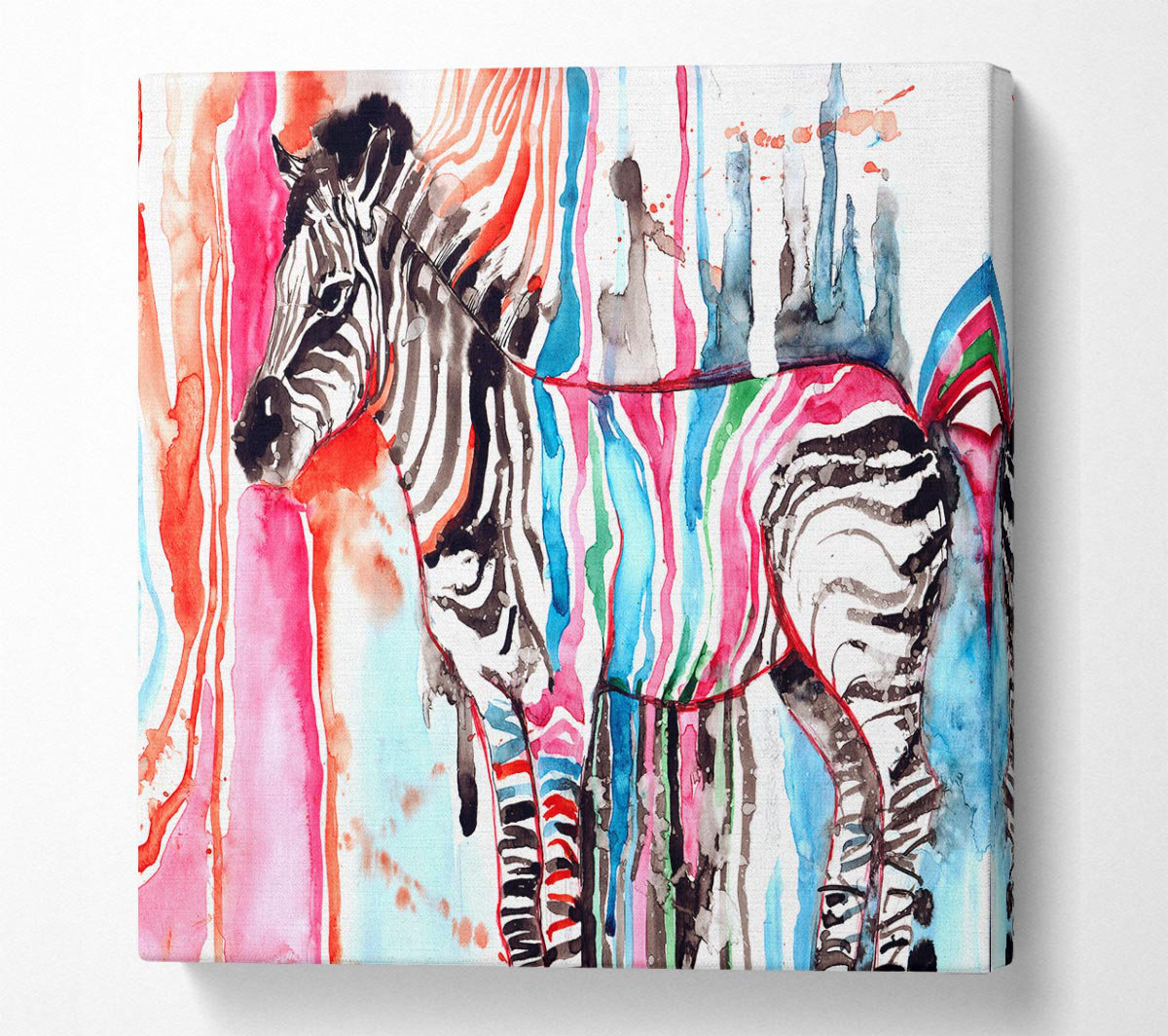 Gracie Oaks Funky Zebra - Single Picture Frame Rectangle Print ...