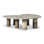 Katla 48" Genuine Marble Coffee Table Set