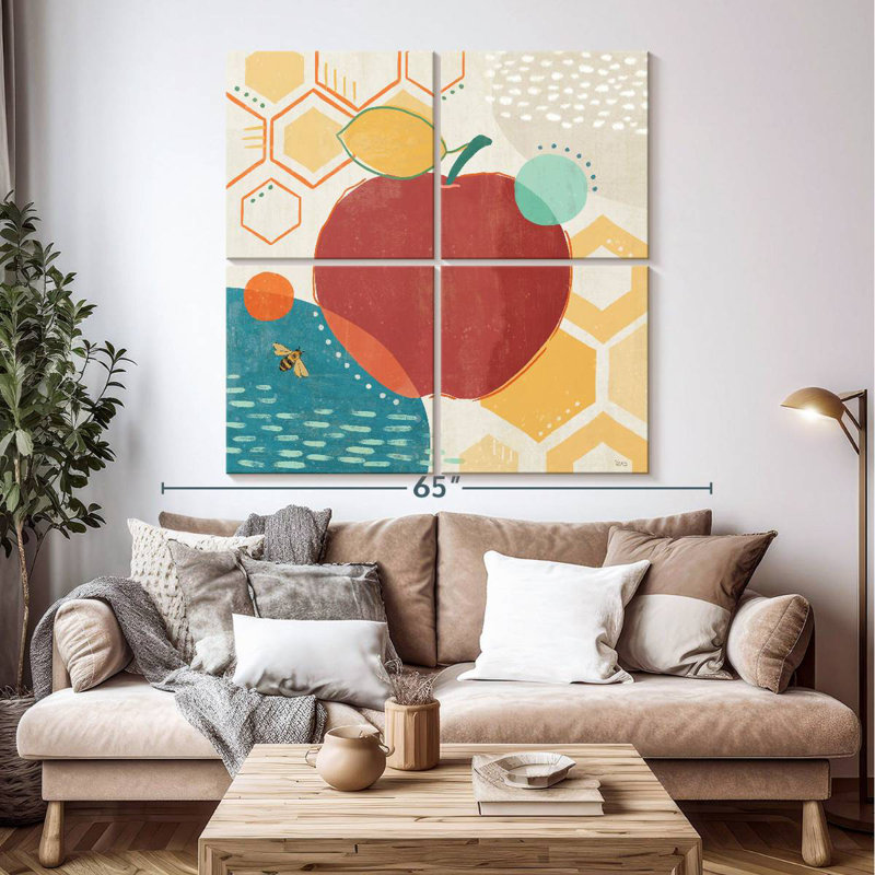 Yarlin Fruit Frenzy V, 50" H x 50" W