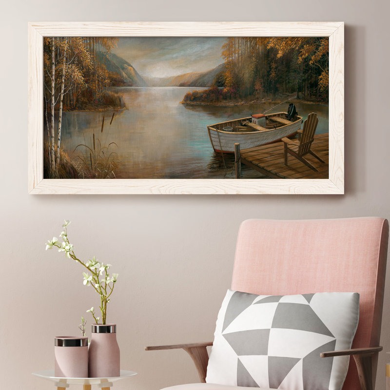 Peaceful Serenity - peinture sur toile encadrée, Blanc