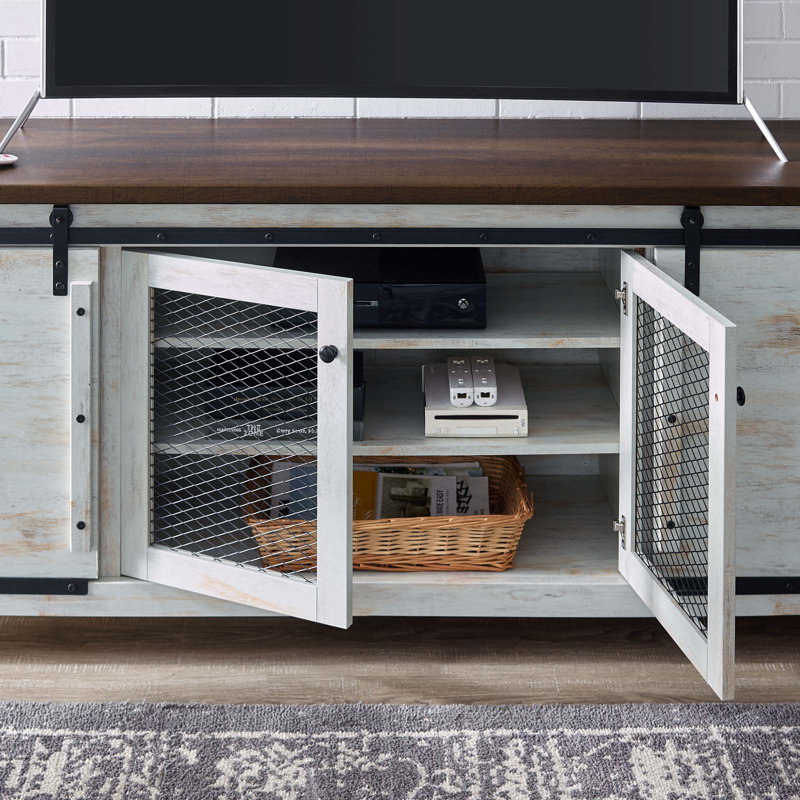 Modway Bennington 70-inch Rustic Sliding Door Buffet Table Sideboard