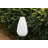 Stella Blossom 14" Teardrop Solar Lantern - Pearl