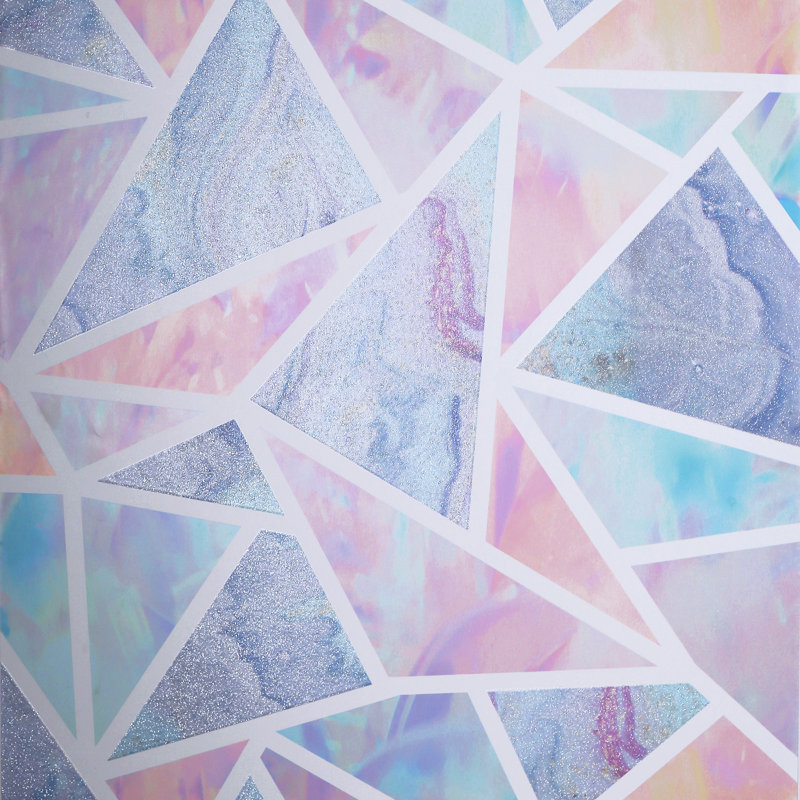 Papier peint triangles pastel Lizzie