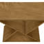 Table d'appoint contemporaine Amare en placage brun, H 24,25 po x l 24 po x P 11,75 po-2063454219
