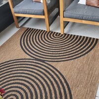 Sophia Flatweave Black/Brown Area Rug AllModern Rug Size: Rectangle 7'10 x 10