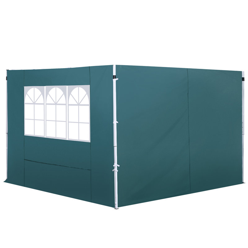 Segovia Gazebo Replaceable Side Panel With Window, Green