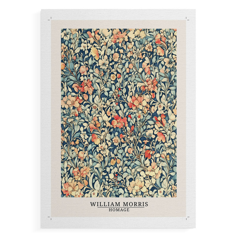 Série DMCXCVI de William Morris - Impression sur toile seulement - non encadrée, H 18 po x l 12 po