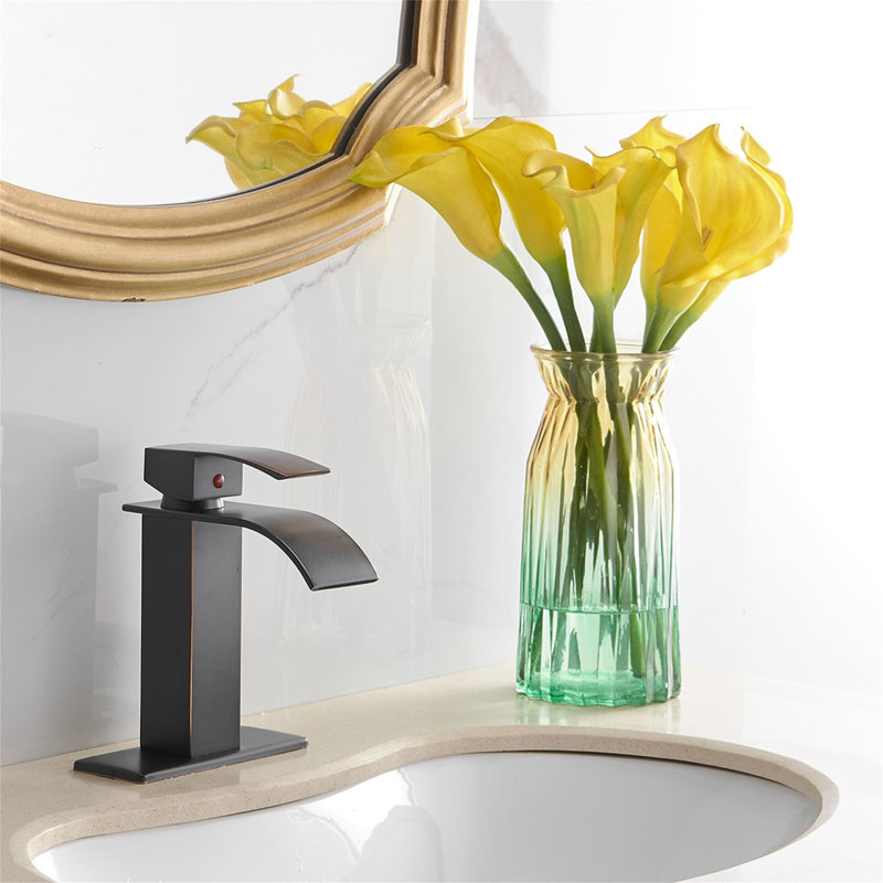 Single-handle Bathroom Faucet with Drain Assembly, Oil Rubbed Bronze