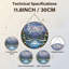 Panneau de vitrail 12 "H Winter Landscape-270376830