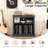 Rustic Record Player Stand Vinyl Record, Holder Hold Up To 230 Albums Farmhouse Turntable Stand With Cable Management-2003786820