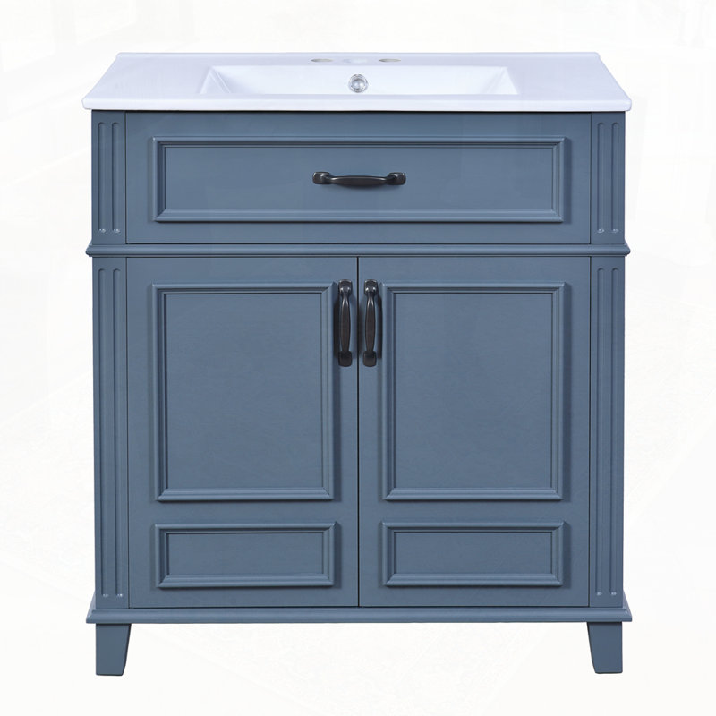 Armoire de rangement en bois massif avec portes à fermeture douce