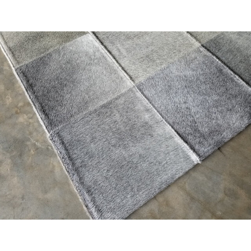 Bellomy Cowhide Patchwork Indoor Rug