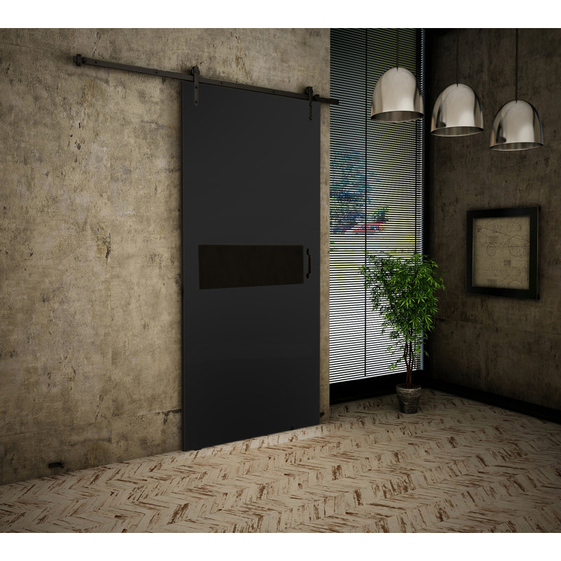 Merdith Single Doors Laminate, Black, BOLK1204