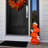 28" LED Resin Pumpkin stack With Ghost