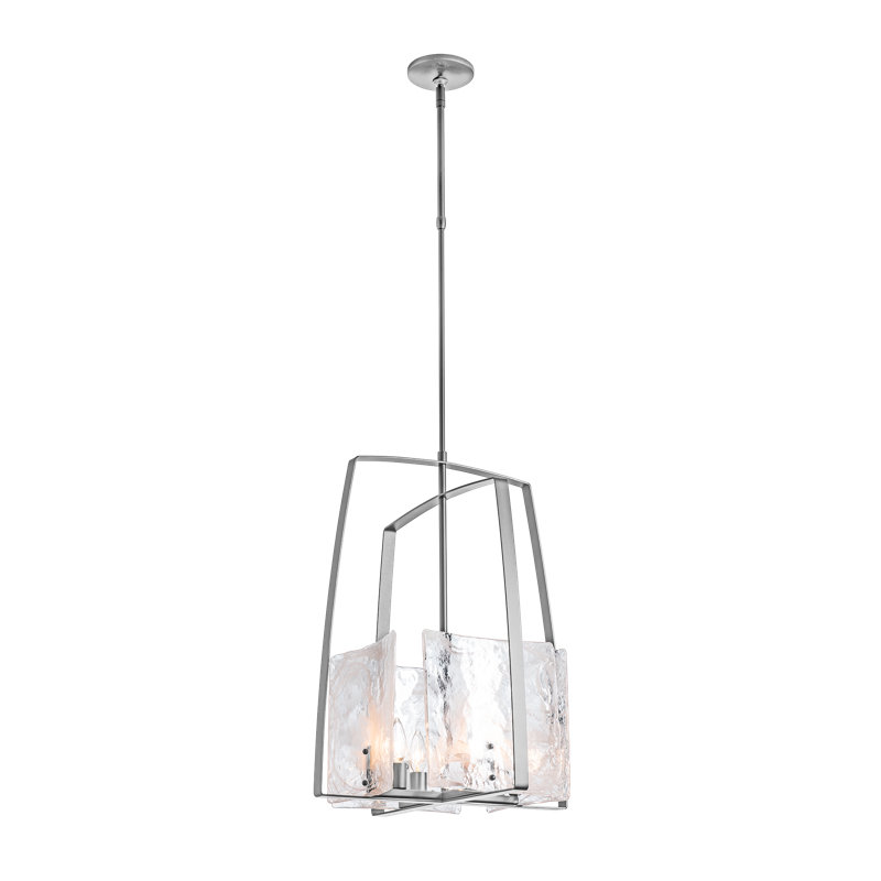 Arc 4 - Light Lantern Rectangle Chandelier, Vintage Platinum