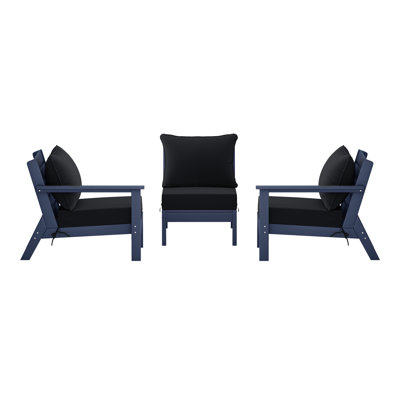 3-Piece Deep Seating Set With Cushions